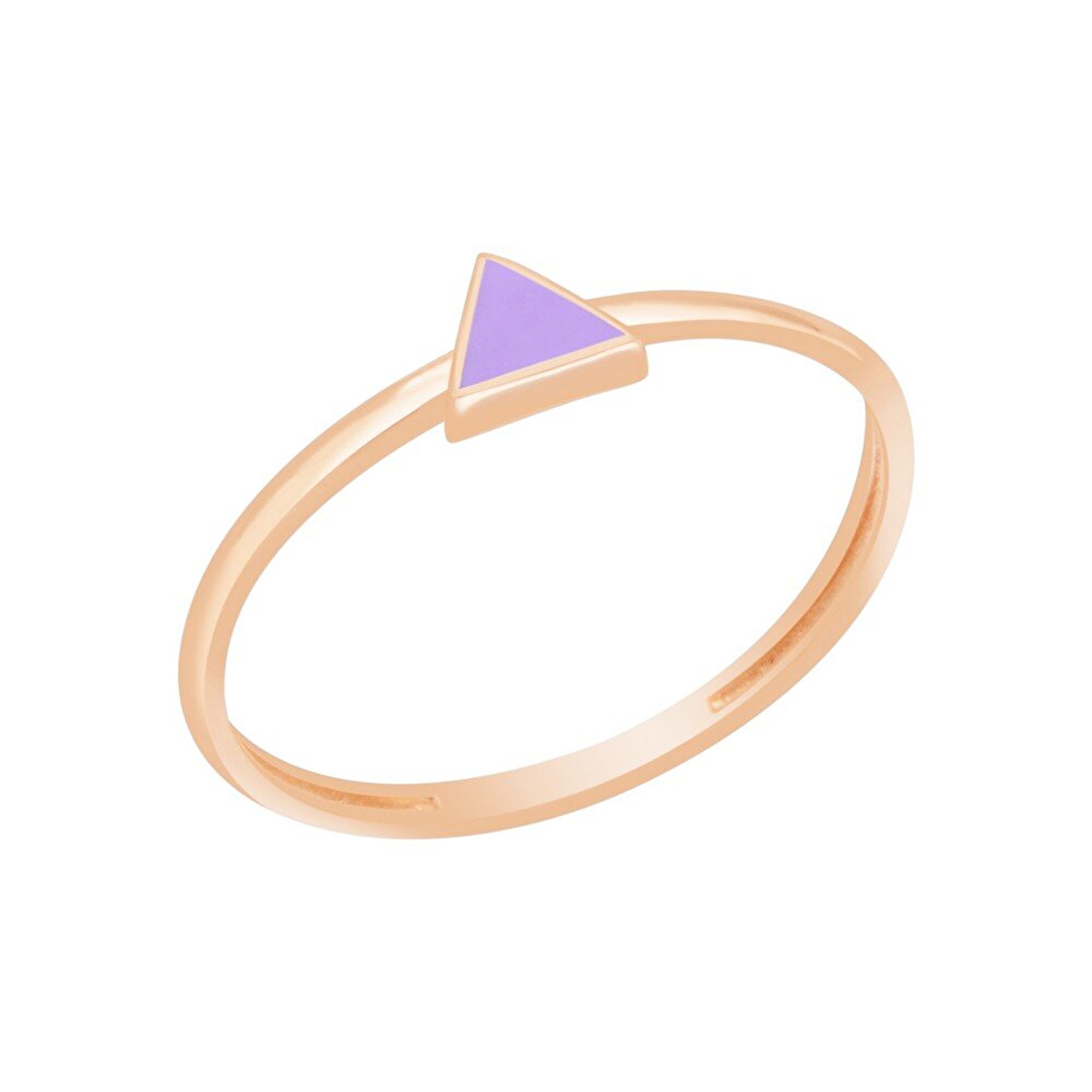 14 Ayar Mor Mineli Minimal Yüzük