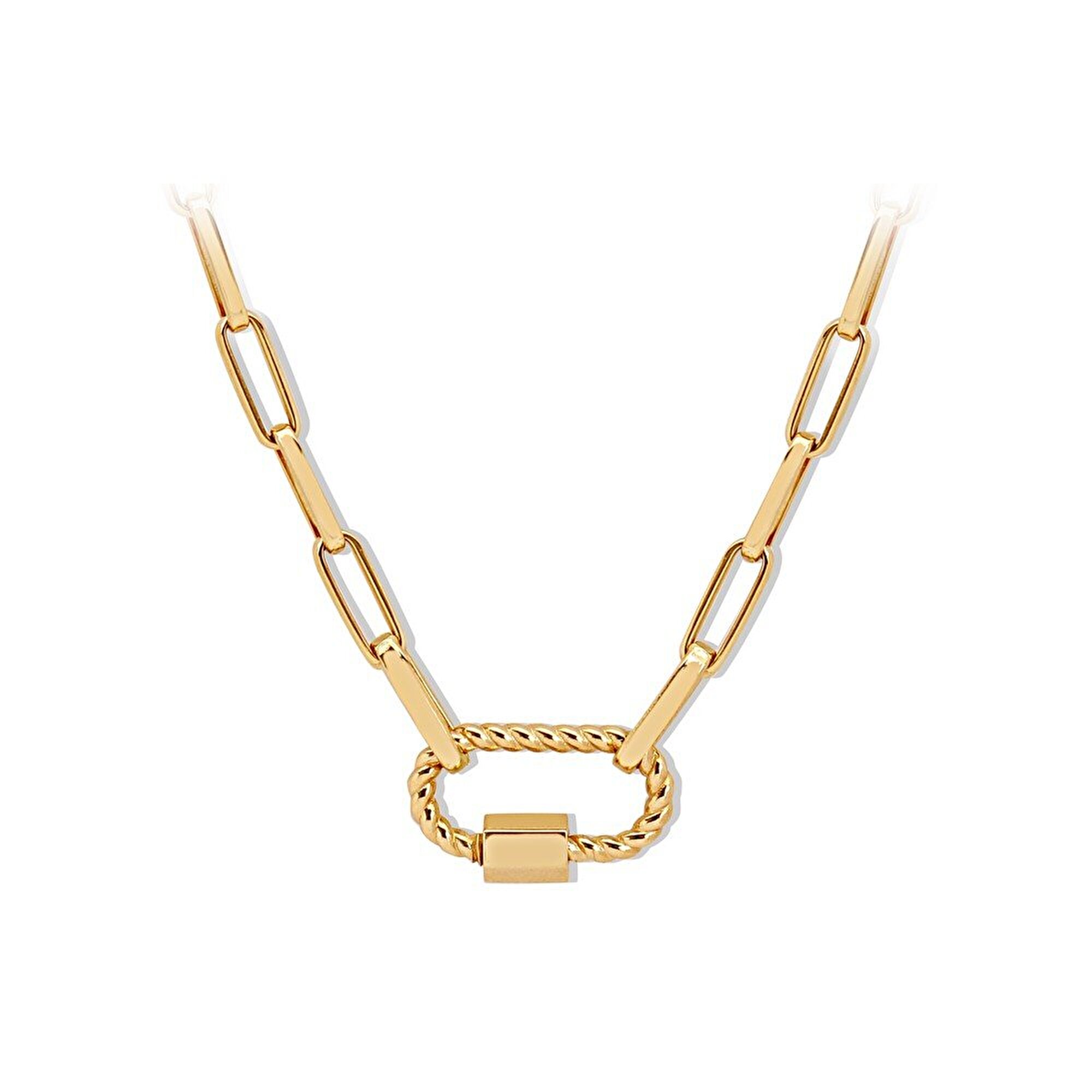 14 Ayar Sarı Altın Ataç Zincir Kolye