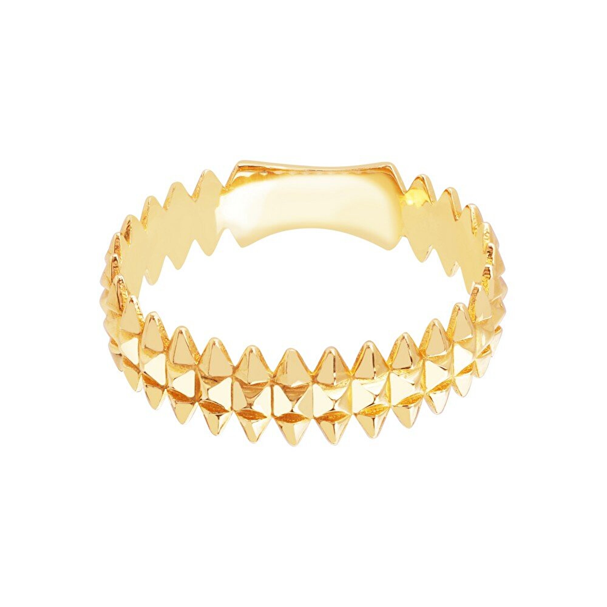 14 Ayar Sarı Altın Çivi Yüzük