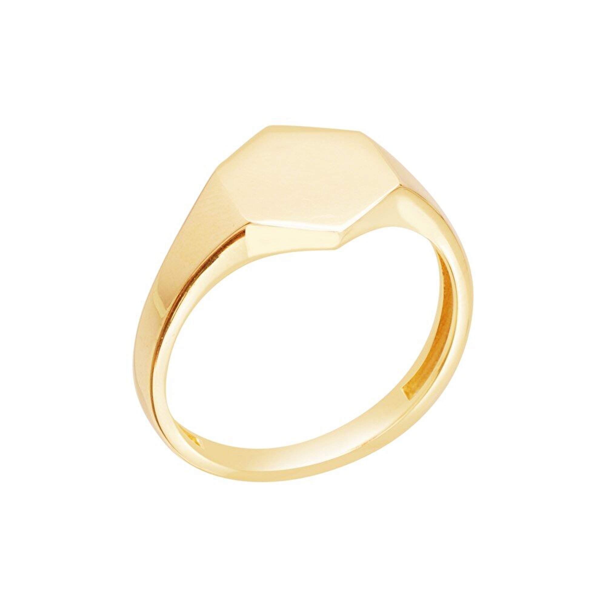 14 Ayar Sarı Altın Kişiye Özel Harf Yüzük