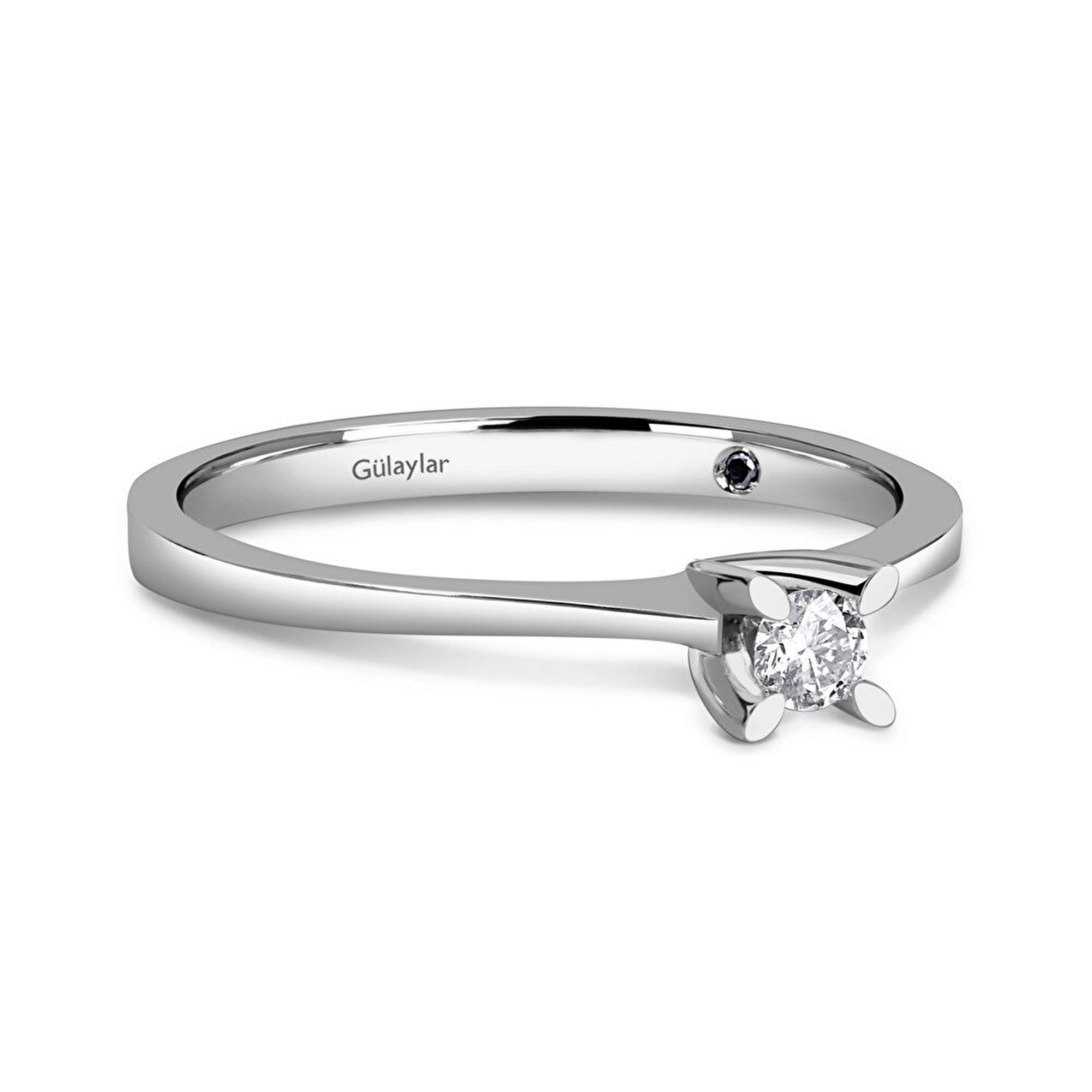 0,08 Karat Tektaş Pırlanta Yüzük