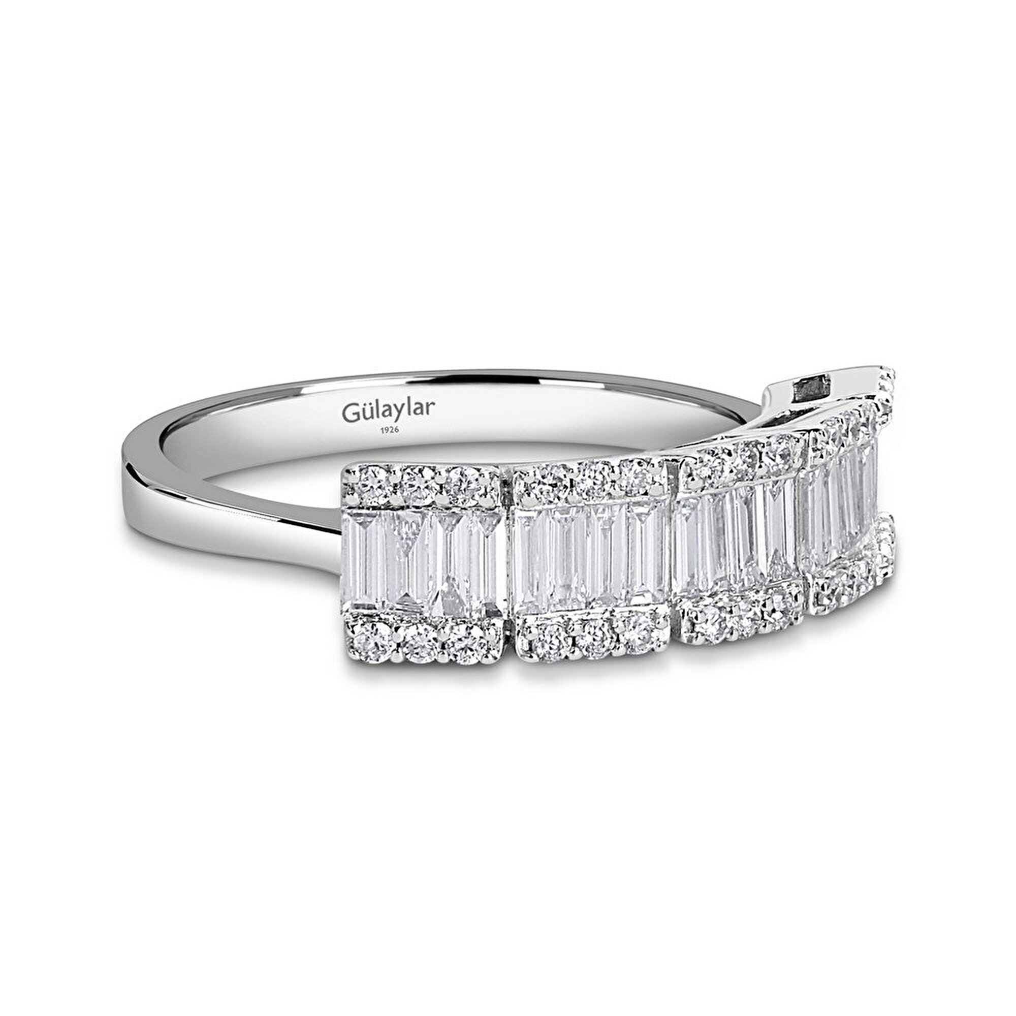 0,65 Karat Baget Pırlanta Yüzük