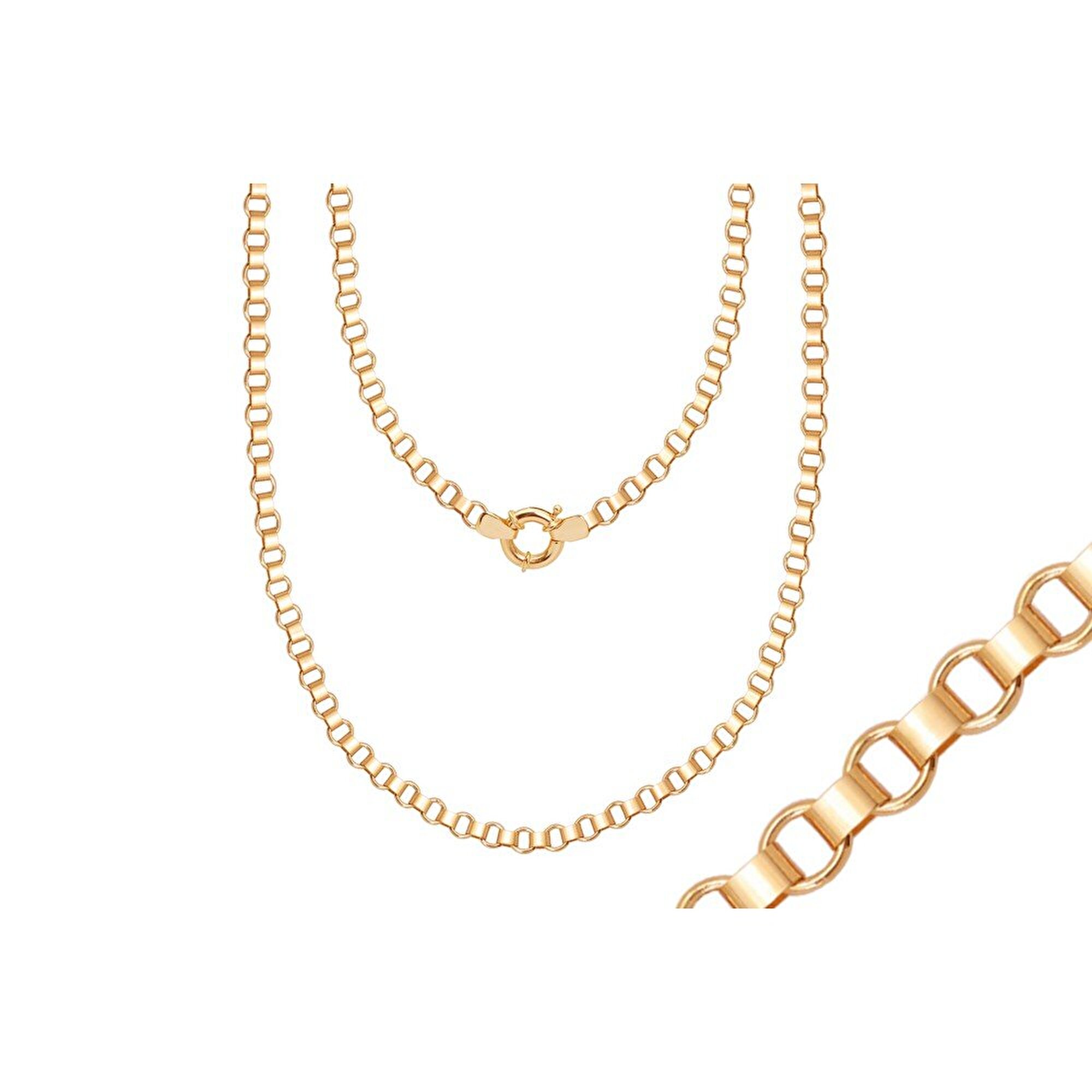 14 Ayar Sarı Altın Trend Zincir