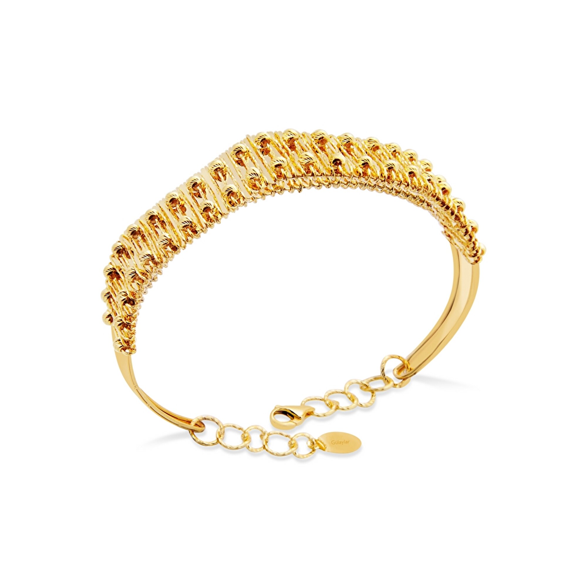 22 Ayar Sarı Altın Dorika Bilezik