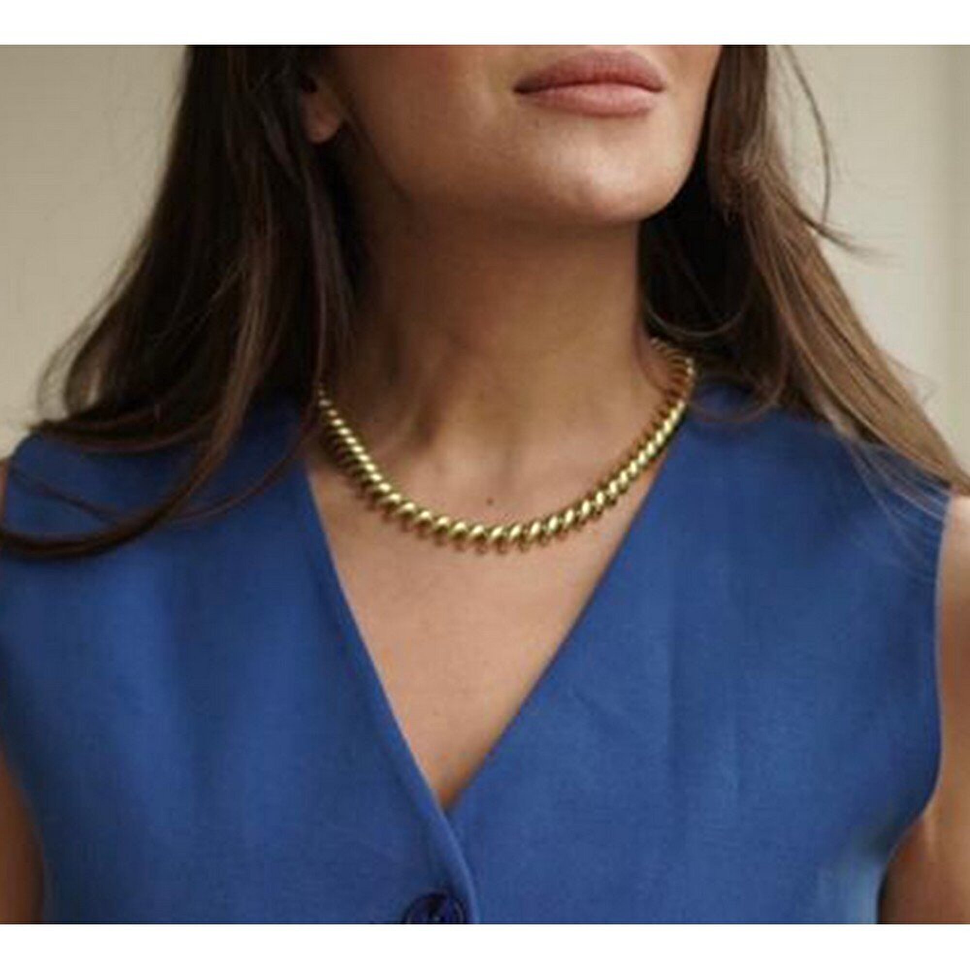 14 Ayar Sarı Altın Trend Gerdanlık