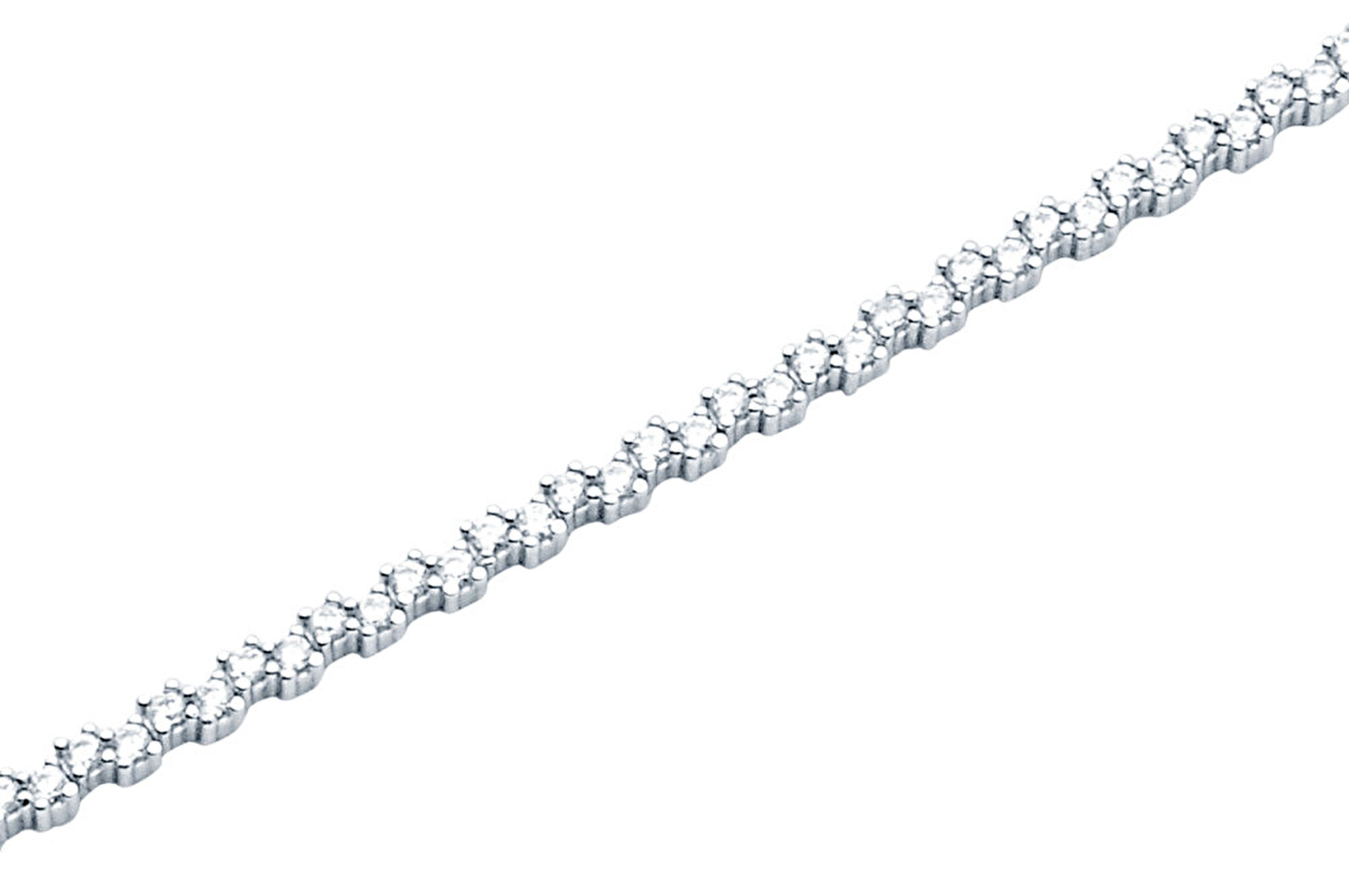 14 Ayar Beyaz Altın Su Yolu Bileklik