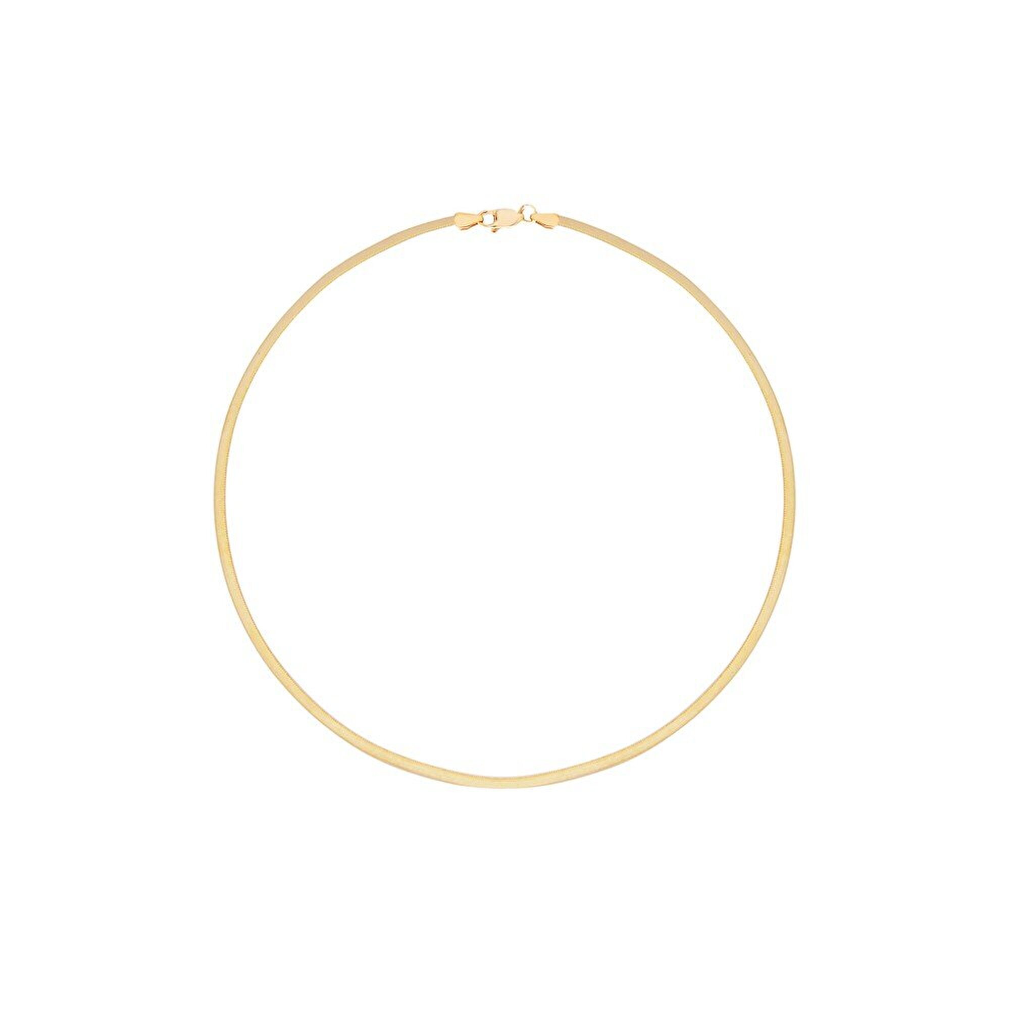 14 Ayar Sarı Altın Balık Sırtı Zincir