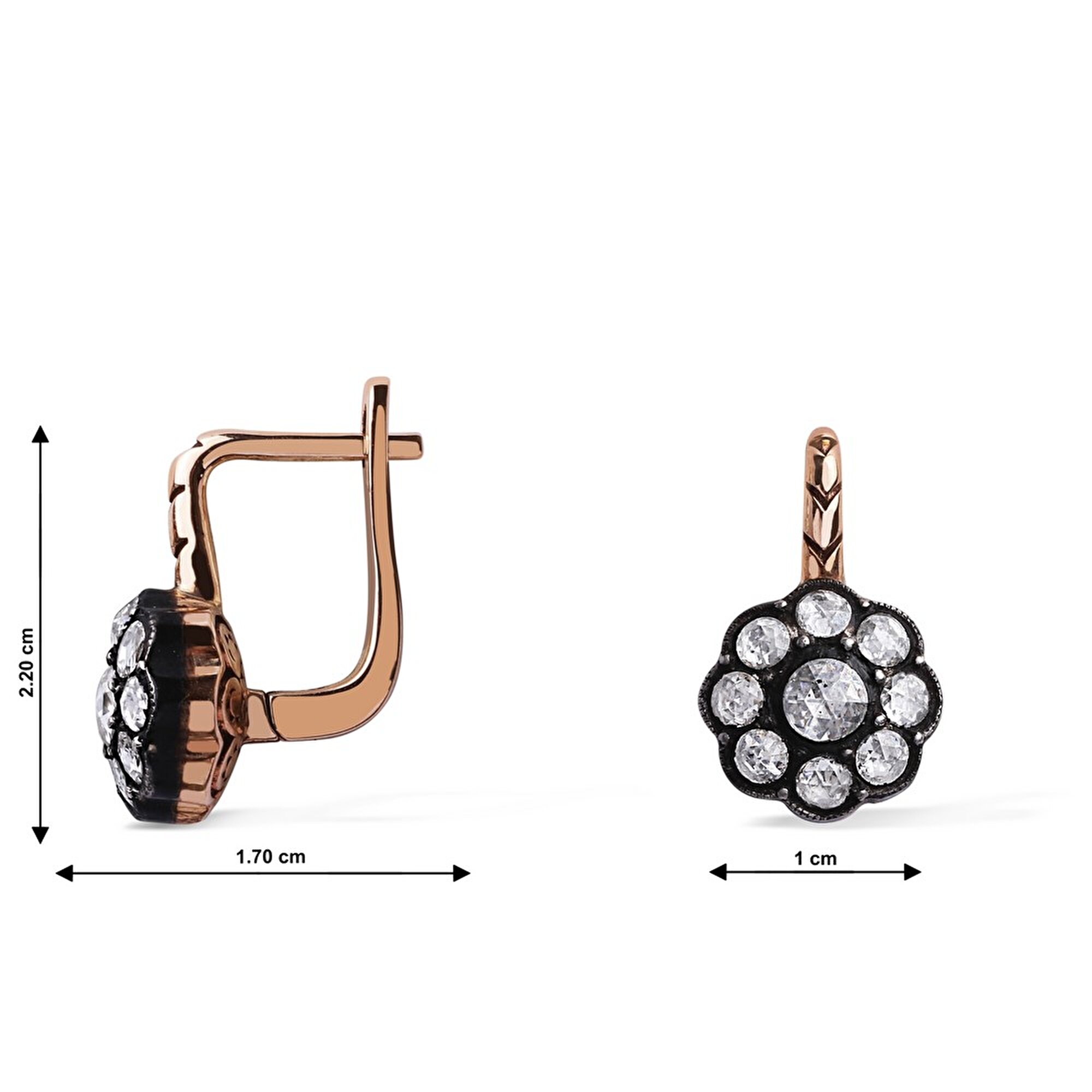 0,51 Karat Elmas Pırlanta Küpe