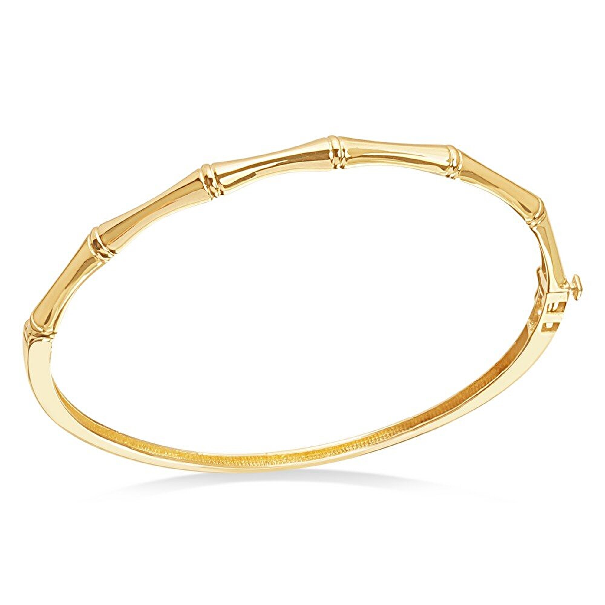 14 Ayar Sarı Altın Kemik Kelepçe Bilezik