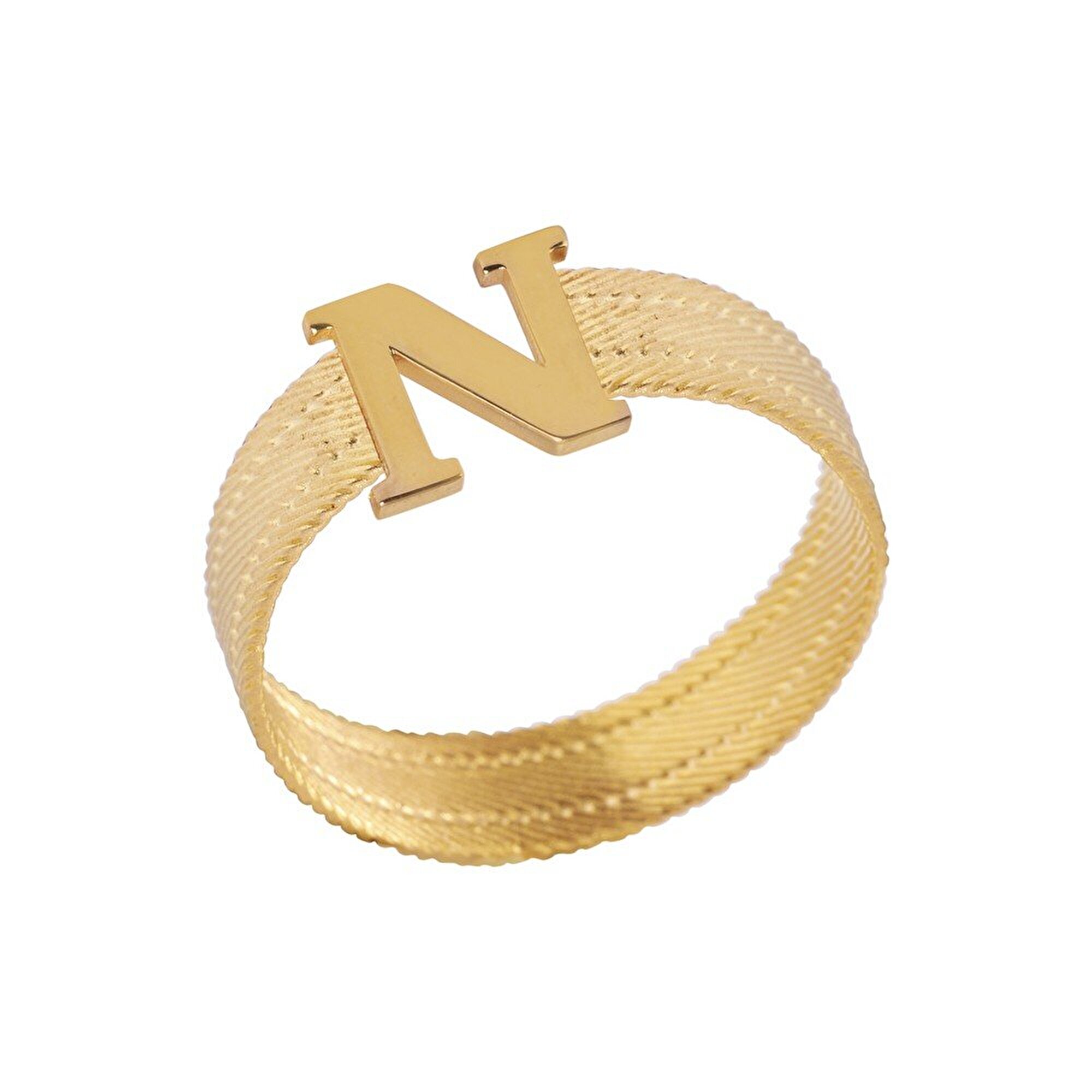 14 Ayar Sarı Altın Harf Yüzük