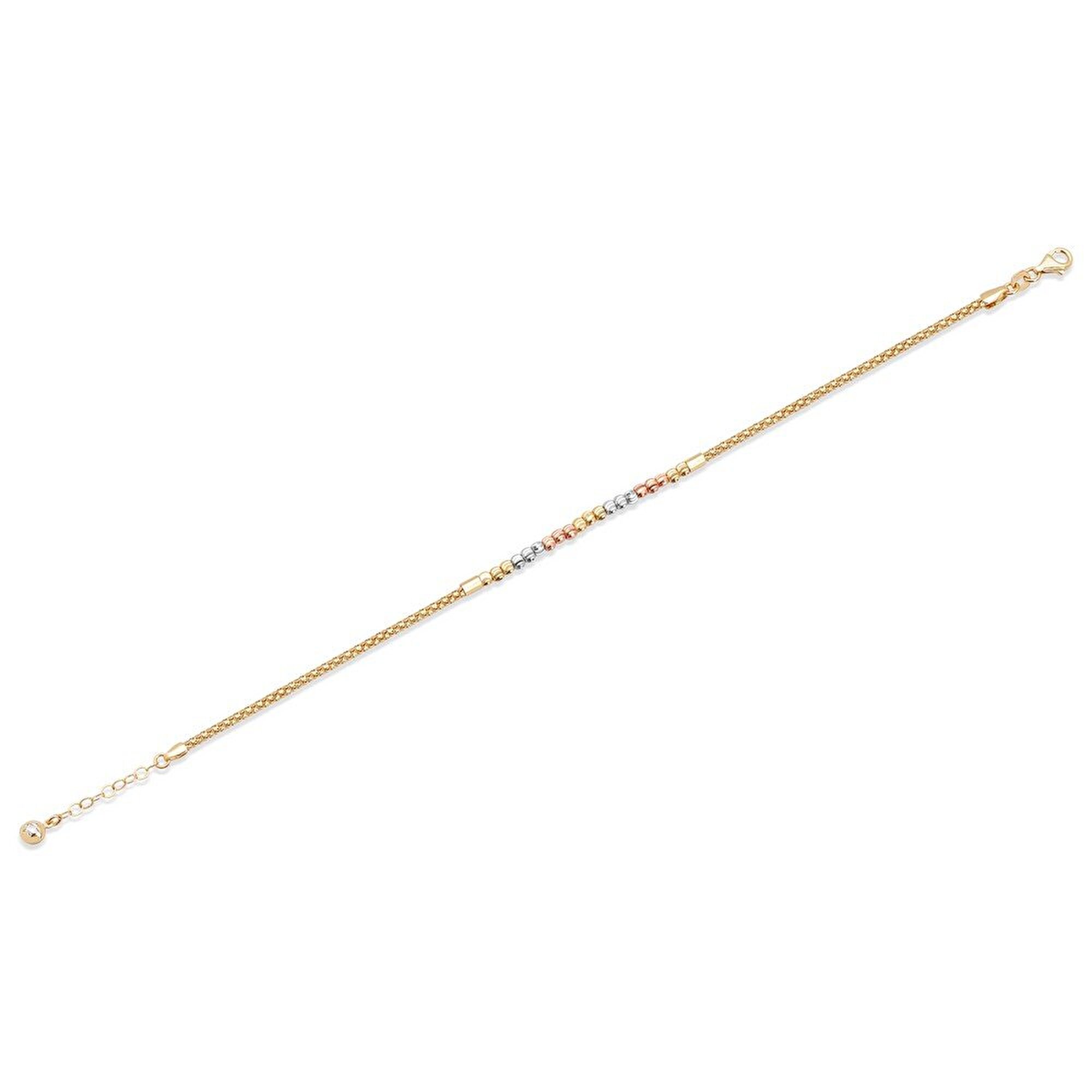 14 Ayar 3 Renkli Altın Dorika Bileklik