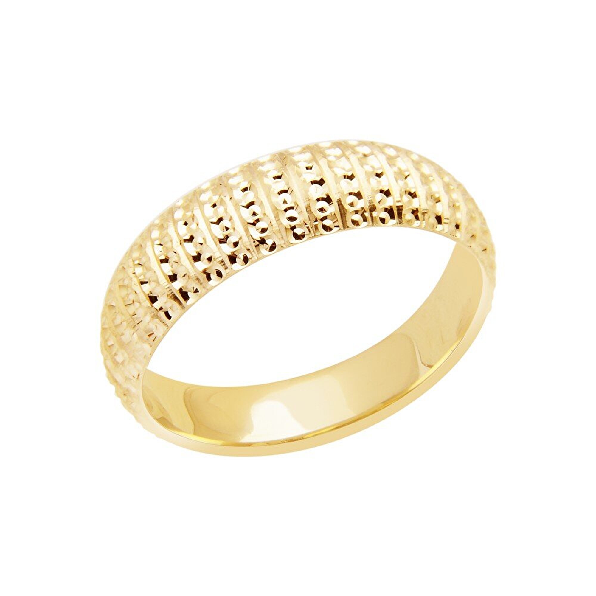 14 Ayar Sarı Altın Modern Alyans