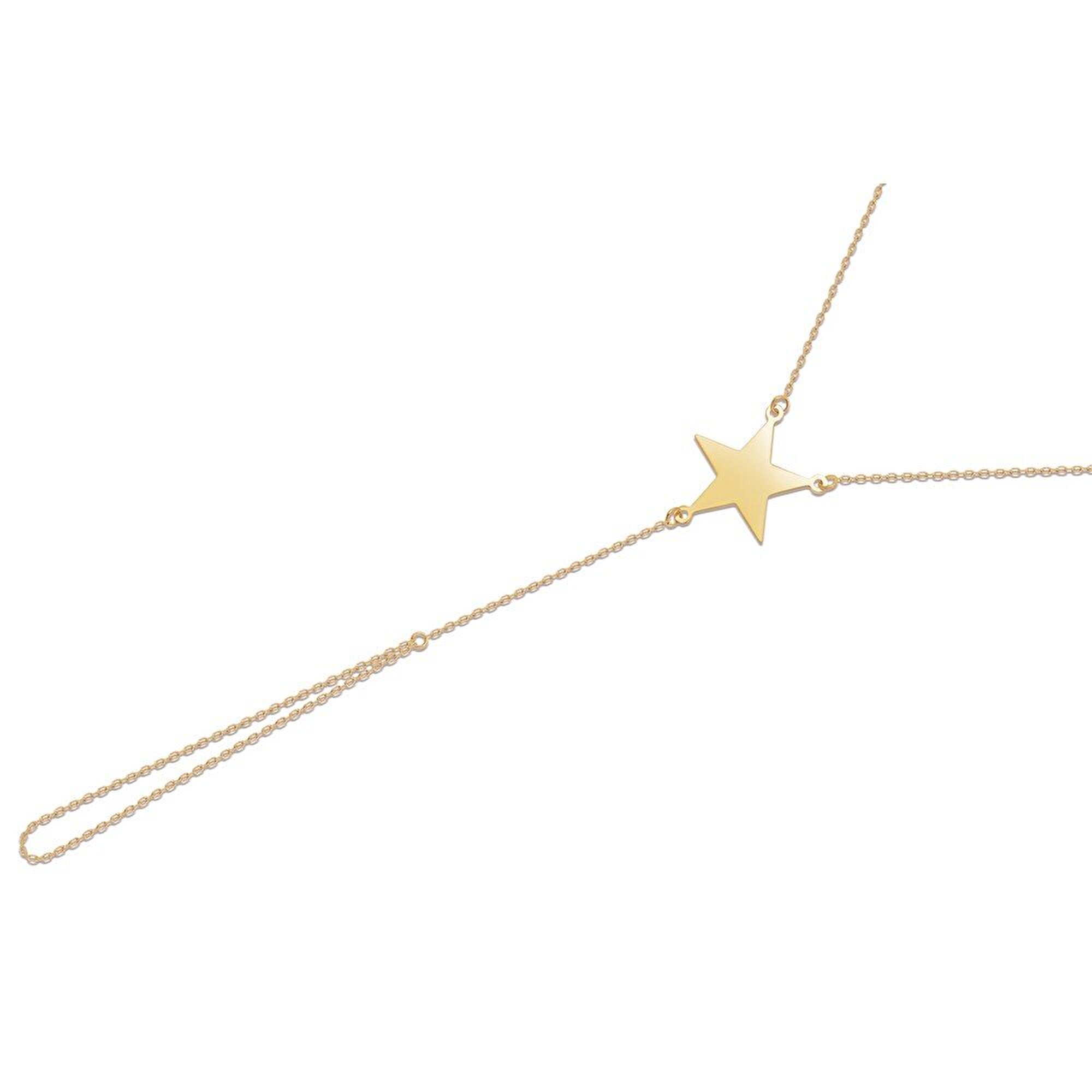 14 Ayar Sarı Altın Yıldız Figürlü Şahmeran