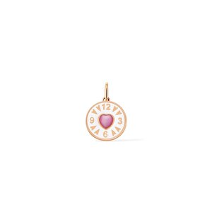 14 Ayar Rose Altın Taşlı Saat Charm