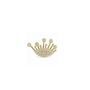 14 Ayar Sarı Altın Göz Tragus Piercing