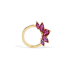 14 Ayar Sarı Altın Taşlı Helix Piercing