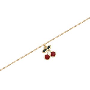 14 Ayar Sarı Altın Kiraz Figürlü Halhal