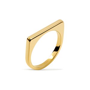 14 Ayar Sarı Altın Minimal Puzzle Yüzük