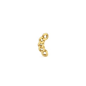14 Ayar Sarı Altın Zincir Tragus Piercing