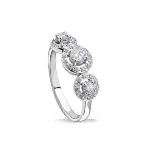 0,45 Karat Floral Pırlanta Yüzük