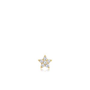 14 Ayar Sarı Altın Yıldız Tragus Piercing