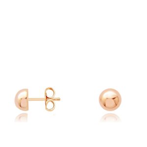 14 Ayar Rose Altın Top Küpe