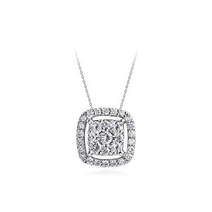 0,25 Karat Floral Pırlanta Kolye
