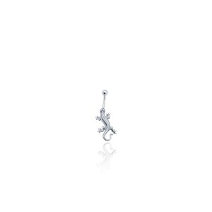 14 Ayar Beyaz Altın Göbek Piercing