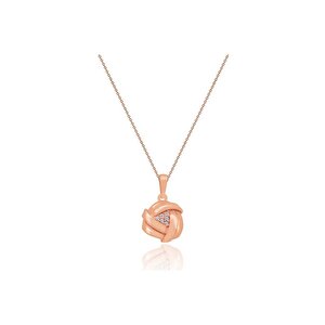 14 Ayar Rose Altın Taşlı Kolye