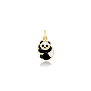 14 Ayar Sarı Altın Panda  Figürlü Kolye Ucu