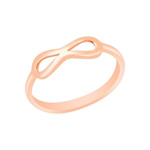 14 Ayar Rose Altın Sonsuzluk Figürlü Yüzük