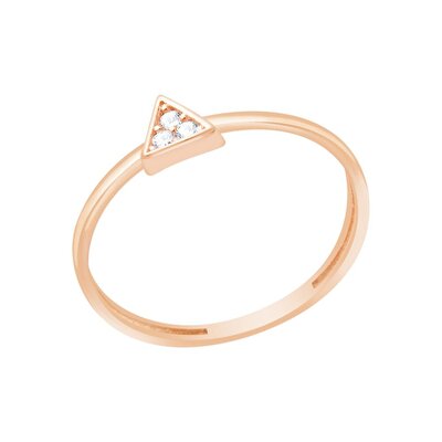 14 Ayar Rose Altın Minimal Yüzük