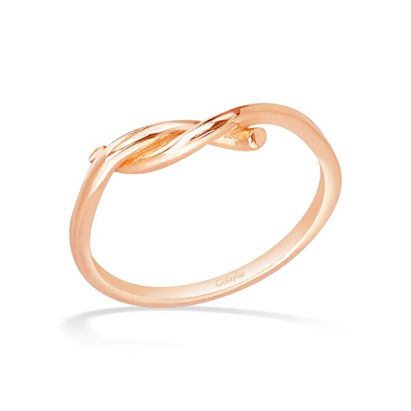 14 Ayar Rose Altın Minimal Yüzük