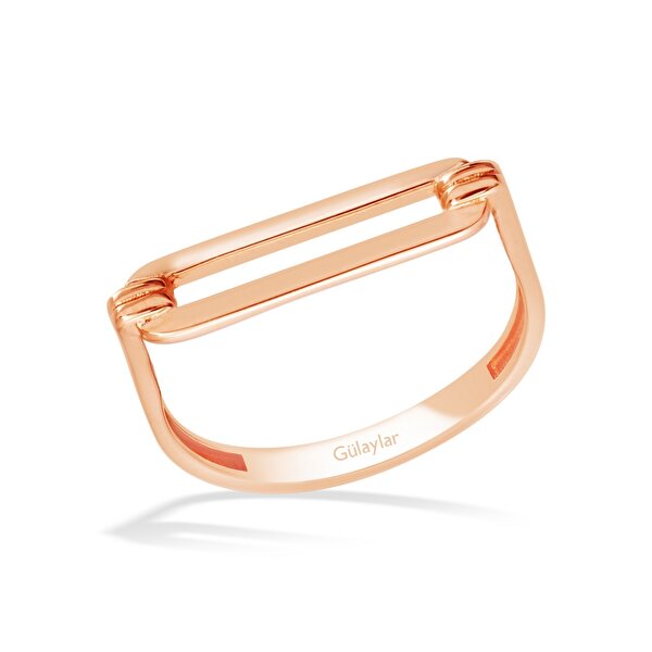 14 Ayar Rose Altın Minimal Yüzük
