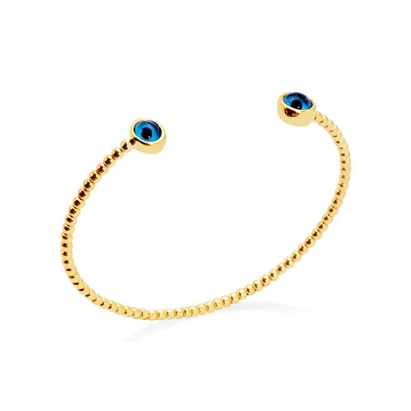 14 Ayar Sarı Altın Göz Figürlü Bilezik