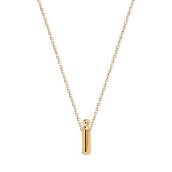 14 Ayar İ Harf Bubble Kolye