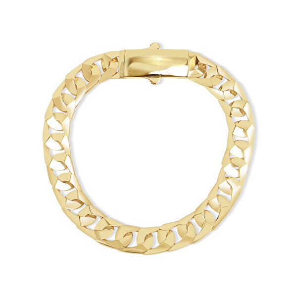 14 Ayar Sarı Altın Gurmet Zincir Bileklik