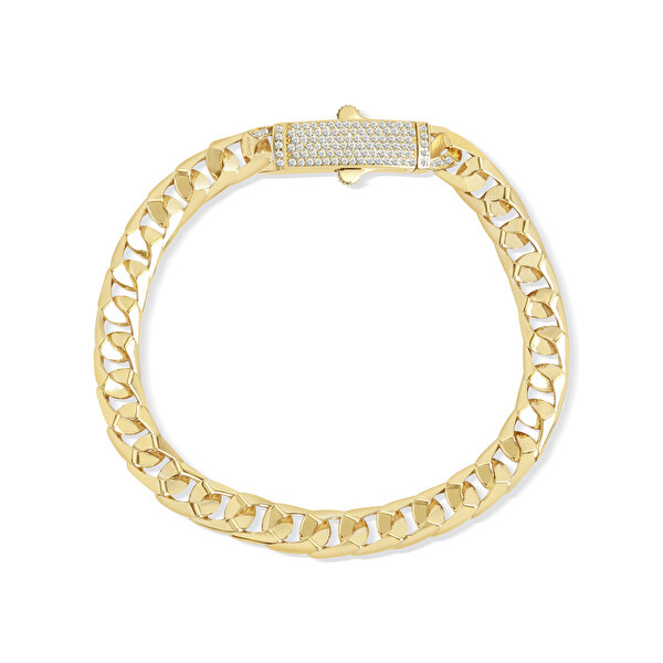 14 Ayar Sarı Altın Gurmet Zincir Bileklik