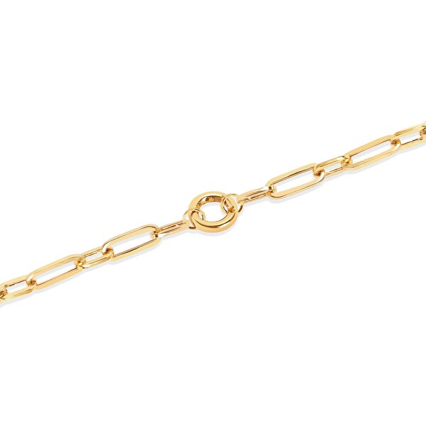 14 Ayar Sarı Altın Ataç Zincir Bileklik