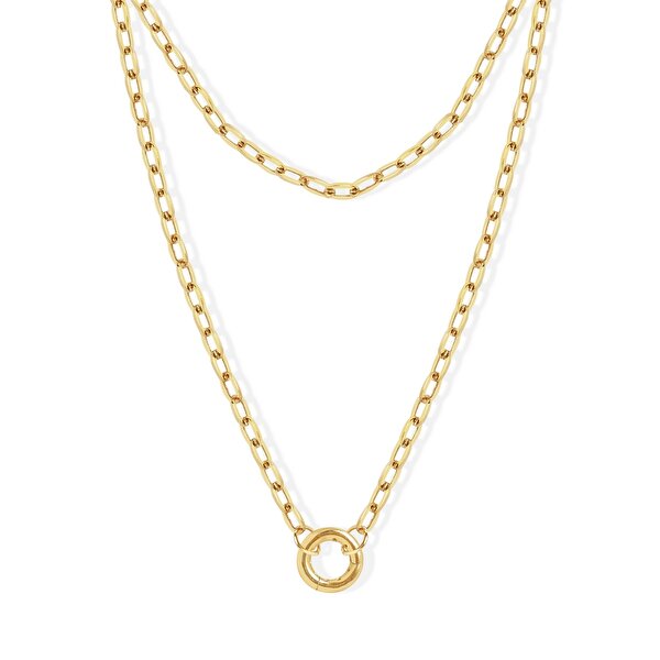 14 Ayar Sarı Altın Zincir Kolye