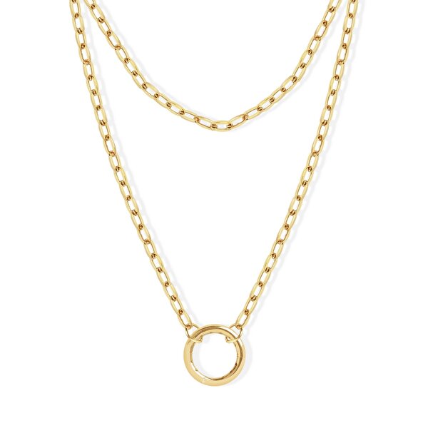 14 Ayar Sarı Altın Zincir Kolye