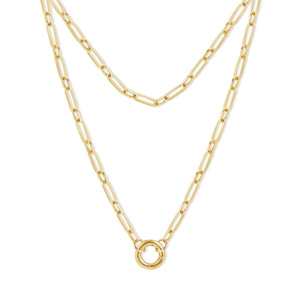 14 Ayar Sarı Altın Ataç Zincir Kolye