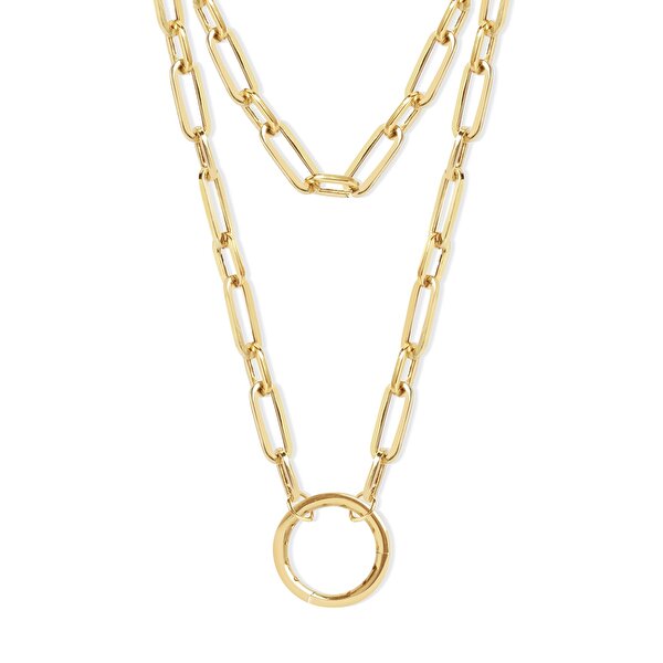 14 Ayar Sarı Altın Ataç Zincir Kolye