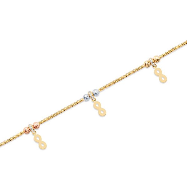 14 Ayar 3 Renkli Altın Dorika Bileklik