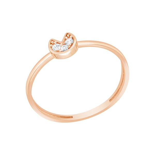 14 Ayar Rose Altın Minimal Yüzük