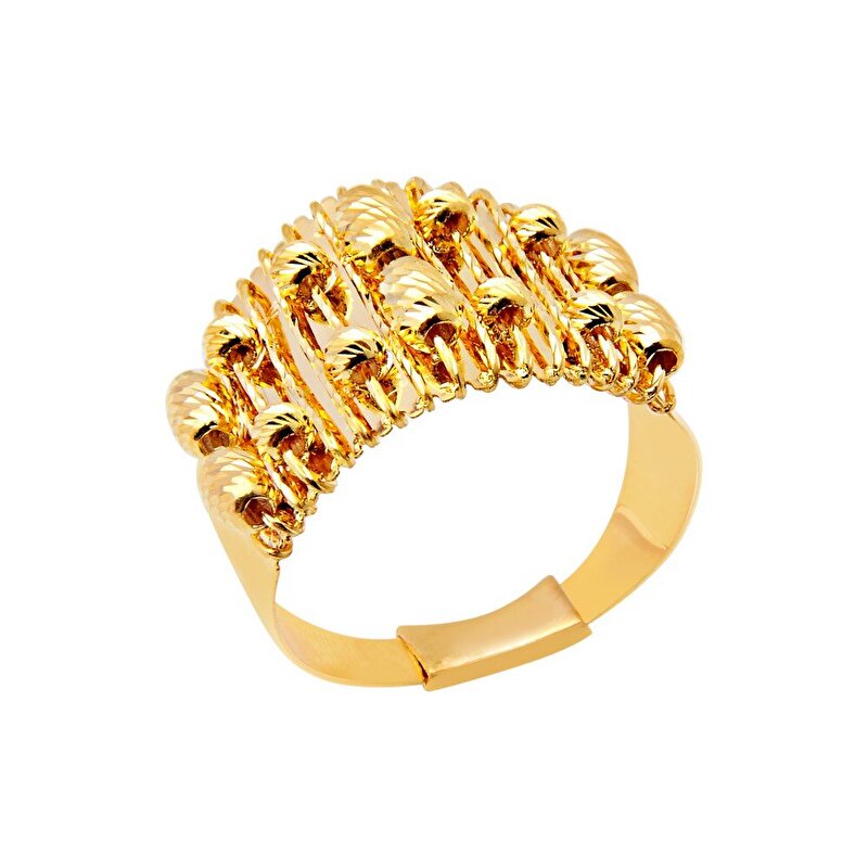 22 Ayar Sarı Altın Dorika Yüzük