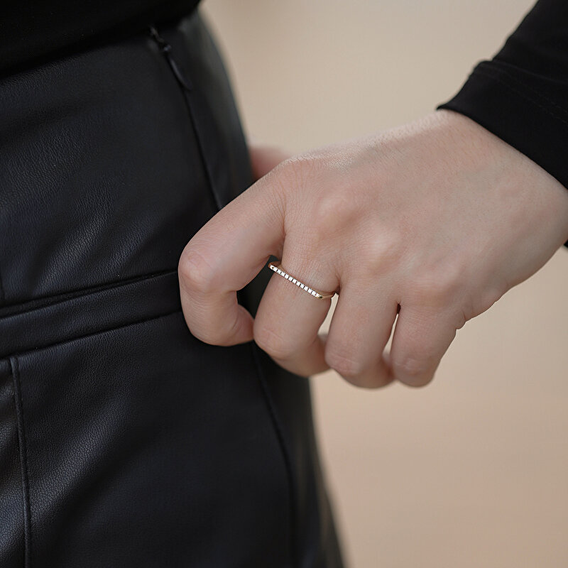 0,09 Karat Pırlanta Taşlı Yüzük