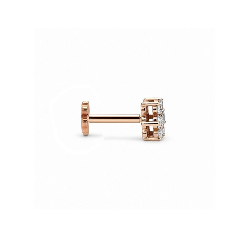 0,14 Karat Trend Pırlanta Piercing