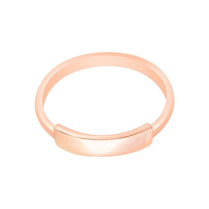 14 Ayar Rose Altın Trend Minimal Yüzük