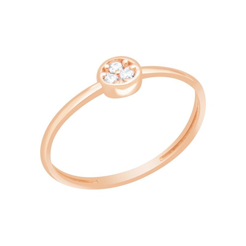 14 Ayar Rose Altın Minimal Yüzük